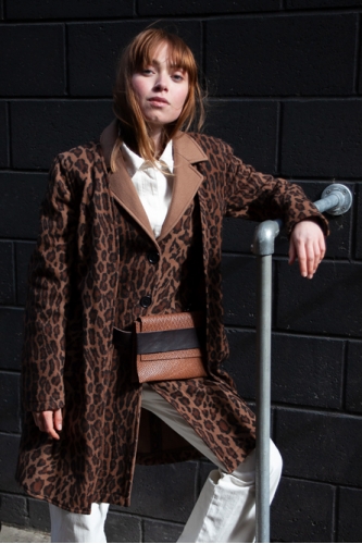 LEOPARD LAYER COAT 