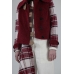 TOGETHER COAT - RED AND RED/WHITE TARTAN