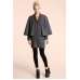 GREY CAPE COAT