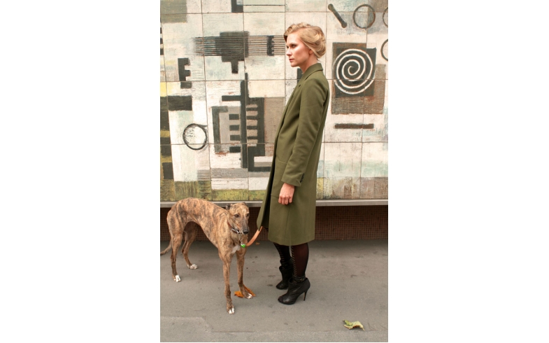 Khaki Hackney Coat