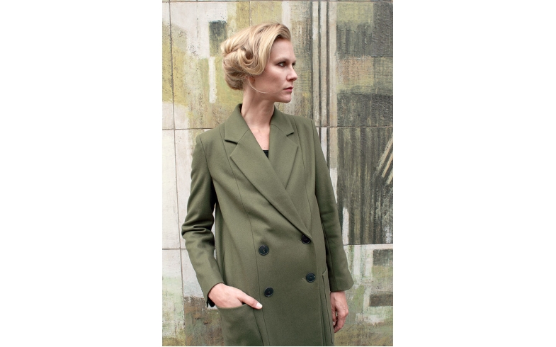 Khaki Hackney Coat
