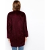 DARK RED COCOON COAT