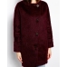 DARK RED COCOON COAT