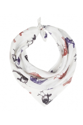 GUN-SPARROW SILK SCARF