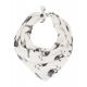 GUN-SPARROW SILK SCARF, MONOCHROME