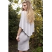 GREY CAPE DRESS