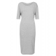 GREY BATWING DRESS