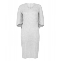 STRIPY GREY CAPE DRESS STRIPY GREY CAPE DRESS