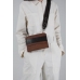 Brown shoulder belt bag 