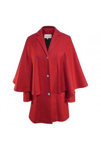 RED CAPE COAT