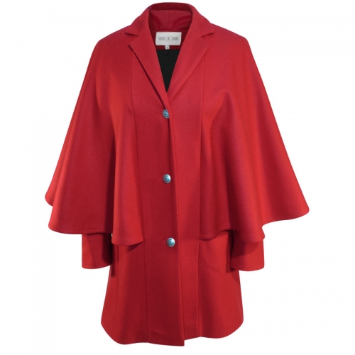RED CAPE COAT